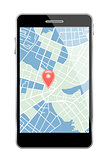 Smartphone with map