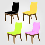 Graphic of a dining chair