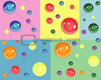 Colorful bubbles for birthday and fun.