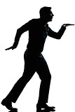 silhouette man funny egyptian walking full length