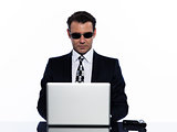 man hacker computing business crime