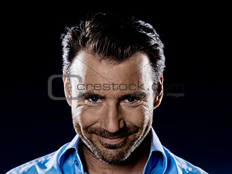 Man Portrait Smiling malicious sneaky
