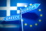 Greece Europe Road Sign