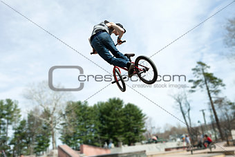 BMX Rider Jumping