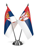 Serbia - Miniature Flags.