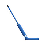 Hockey stick for goalie in blue design