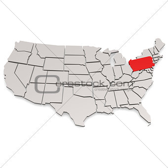 Pennsylvania map 