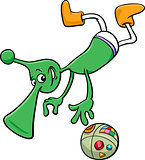 alien character cartoon illustration
