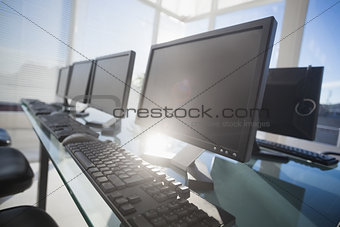 Computer with headsets