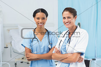 Confident female doctors