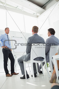 Business team during conference