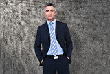 Composite image of businessman