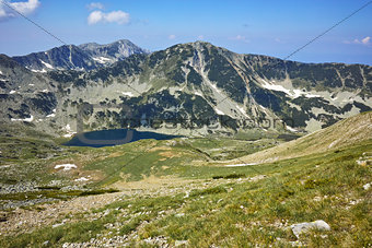 Panoramic view towards Vlahini Lakes, Pirin Mountain