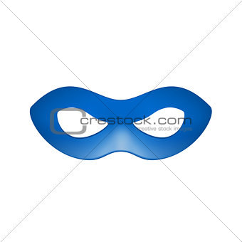 Eye mask in blue design