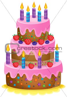 Birthday cake theme image 1
