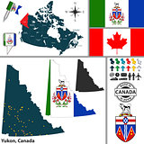 Map of Yukon, Canada
