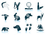 Set of hunting icons