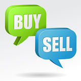 Buy and Sell Speech Bubble