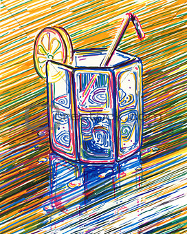 Vector Drawing Cocktail