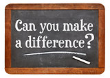 Can you make a difference - blackboard