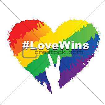 Love Wins - LGBT Heart
