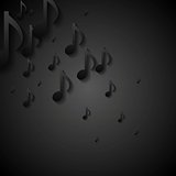 Abstract black music background