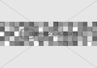 Grey corporate geometric background with squares