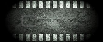 Dark grunge filmstrip abstract background