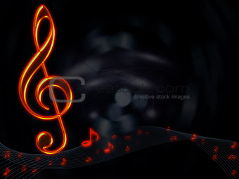 Musical abstract background