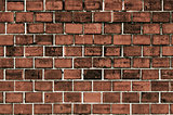 Red brick wall texture or background  