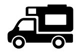 vehicles camper vans caravans icon
