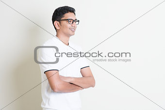 Indian man arms crossed