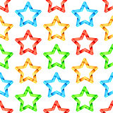 Folded Stars Seamless Pattern