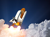 Space Shuttle Launch. 3D