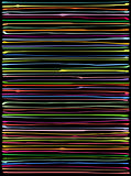 liquid organic multiple color lines pattern over black