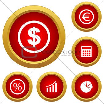 Finance set icon