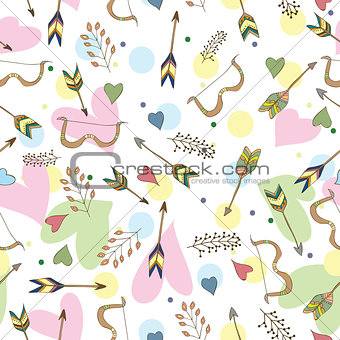 Ethnic colorful seamless pattern made in vecor