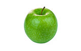 Green Granny Smith Apple on white background
