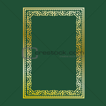 Gold decorative frame 
