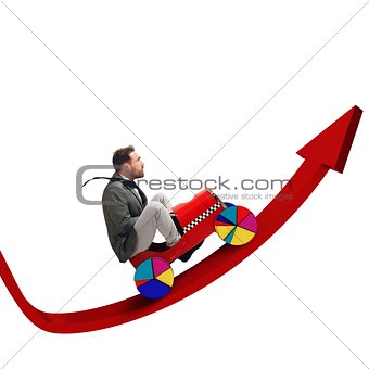 Driving uphill arrow