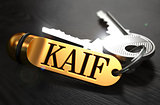 Keys with Word Kaif  on Golden Label.