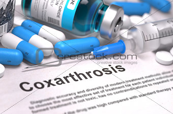 Coxarthrosis Diagnosis. Medical Concept.