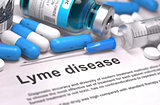 Lyme Disease Diagnosis. Medical Concept. 