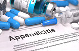 Diagnosis - Appendicitis. Medical Concept.
