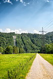 View to power plant at Kochelsee