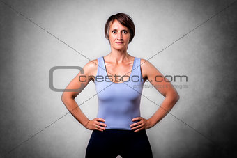 Middle aged confident woman