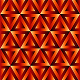 Optical illusion with triangles