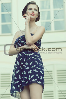 summer girl in outdoor shoot 