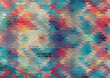 flat design geometric colorful background