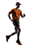 man runner jogger running jogging silhouette